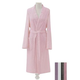 Kristal Kimono Beyaz Pamuklu Bornoz