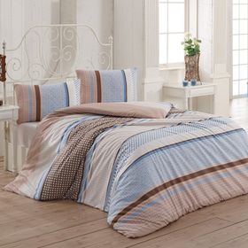 Kristal Light Vira Kahve Çift Kişilik Nevresim Takımı