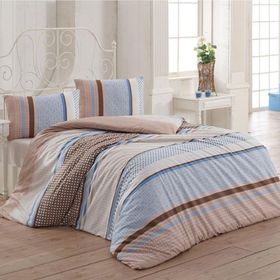 Kristal Light Vira Kahve Çift Kişilik Nevresim Takımı