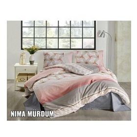 Kristal Nima Mürdüm Terry Cotton Çift Kişilik Nevresim Takımı