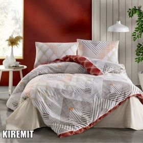 Kristal Olya Kiremit Terry Cotton Çift Kişilik Nevresim Takımı