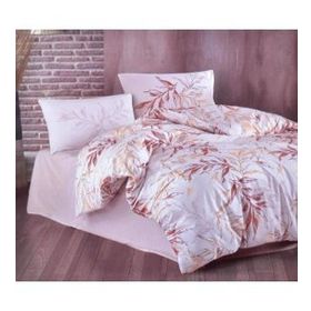 Kristal Ranforce Hazan Kahve Tek Kişilik Nevresim Takımı