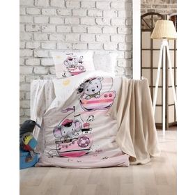 Kristal Sailing Pink Bebek Nevresim Takımı