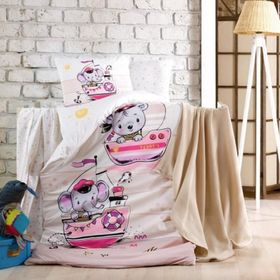 Kristal Sailing Pink Bebek Nevresim Takımı