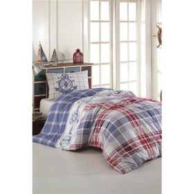 Kristal Sailor 160x220 cm Mavi Rainforce Tek Kişilik Genç Nevresim Takımı