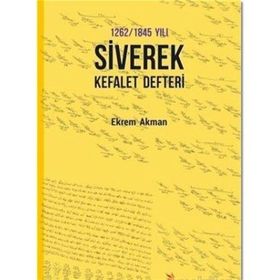 Kriter Yayınları 1262 1845 Yılı Siverek Kefalet Defteri