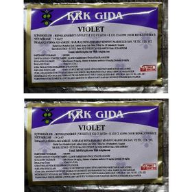 Krk Gıda 9 gr Toz Mor Renklendirici Gıda Boyası