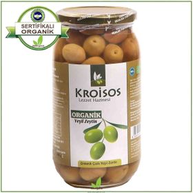 Kroisos 600 gr Çizik Yeşil Zeytin