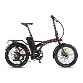 Kron Elektrone Pasific 20 Jant E-Bike Md 7 Vites Siyah Kırmızı Füme Elektrikli Katlanır Bisiklet