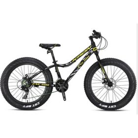 Kron FXC 500 Fat Bike Mekanik Disk 20 Jant 7 Vites Profesyonel Mat Siyah Kırmızı Mavi Dağ Bisikleti