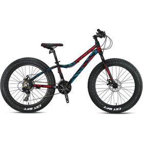 Kron FXC 500 Fat Bike Mekanik Disk 20 Jant Profesyonel Siyah Kırmızı Dağ Bisikleti