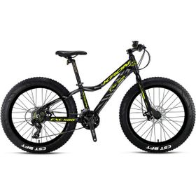 Kron FXC 500 Fat Bike Mekanik Disk 24 Jant Profesyonel Siyah Sarı Dağ Bisikleti