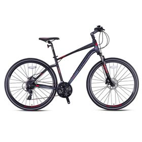 Kron TX150 28 Jant 24 Vites 51 cm V Fren Mat Siyah Kırmızı Füme Şehir Bisikleti