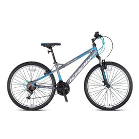 Kron Vortex 3.0 24 Jant 21 Vites V-Fren Çelik Füme Mavi Vitesli Çocuk Bisikleti
