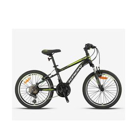 Kron Vortex 4.0 20 Jant 21 V Mat Siyah Gri/ Neon Sarı Greenway Çocuk Bisikleti