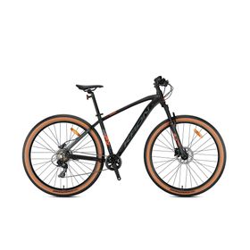 Kron Xc 100 24 Jant 8 Vites 13K HD Mat Siyah Neon Turuncu Füme Dağ Bisikleti