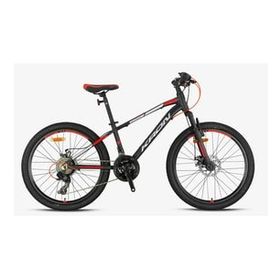 Kron XC 75 24 Jant 13 Kadro MD 21 Vites Siyah Gri Kırmızı Çocuk Dağ Bisikleti