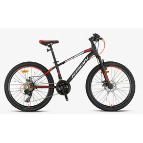 Kron XC 75 24 Jant 13 Kadro MD 21 Vites Siyah Gri Kırmızı Çocuk Dağ Bisikleti