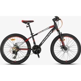 Kron XC 75 24 Jant 13 Kadro MD 21 Vites Siyah Gri Kırmızı Çocuk Dağ Bisikleti