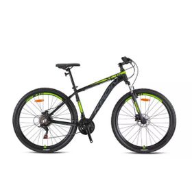 Kron XC 75 27.5 inç Jant Mekanik Disk 21 Vites 19 Kadro Siyah Neon Sarı Füme Dağ Bisikleti