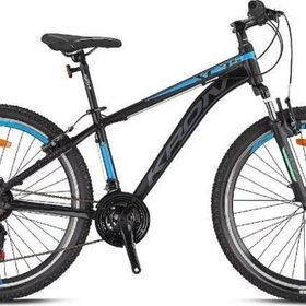 Kron XC 75 27.5 Jant 19 Kadro V-Fren 21 Vites Siyah Mavi Füme Dağ Bisikleti