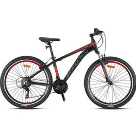 Kron XC 75 27.5 Jant V-Fren 21 Vites 17 Kadro Siyah Kırmızı Füme Dağ Bisikleti