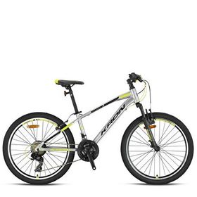Kron XC 75 MTB 13' 24 Jant 21 Vites M.Disc Mat Gri Siyah Neon Sarı Dağ Bisikleti
