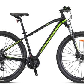 Kron XC150 Hidrolik Disk Fren 27.5 Jant 24 Vites 17 Kadro Mat Siyah Neon Sarı Füme Dağ Bisikleti