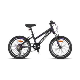 Kron XC75 20 Jant 7 Vites 28 cm V Fren Mat Siyah Mor Gri Çocuk Bisikleti