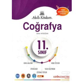 Kronometre Yayınları 11. Sınıf Coğrafya Akıllı Kitabım