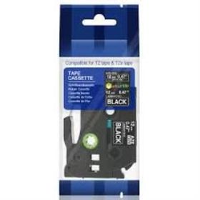 Krt Aze-335 12 Mm Siyah Üzerine Beyaz Lamina 8 m Muadil Şerit