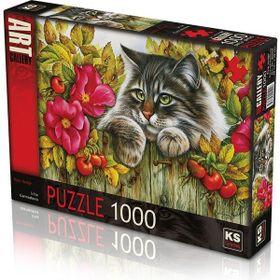 Ks 1000 Parça Rose Hedge Güllü Çit Puzzle