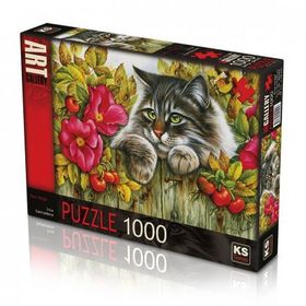Ks 1000 Parça Rose Hedge Güllü Çit Puzzle