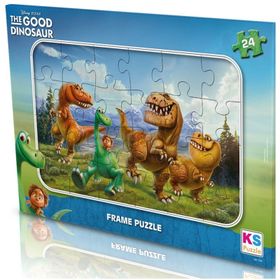 KS 24 Parça Good Dinosaur Frame Puzzle