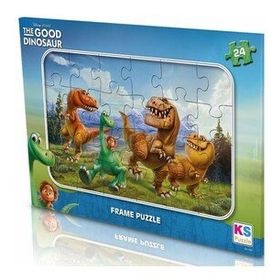 KS 24 Parça Good Dinosaur Frame Puzzle