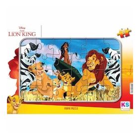 KS 24 Parça Lion King Aslan Kral Frame Puzzle
