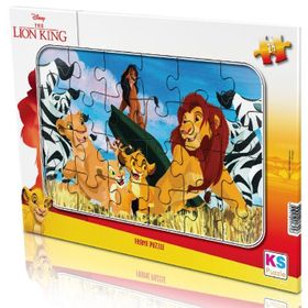 KS 24 Parça Lion King Aslan Kral Frame Puzzle