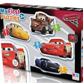 Ks Baby Cars My First 4 In 1 Çerçevesiz Puzzle