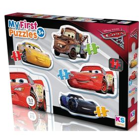 Ks Baby Cars My First 4 In 1 Çerçevesiz Puzzle