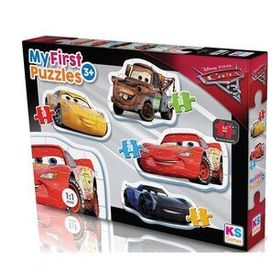 Ks Baby Cars My First 4 In 1 Çerçevesiz Puzzle