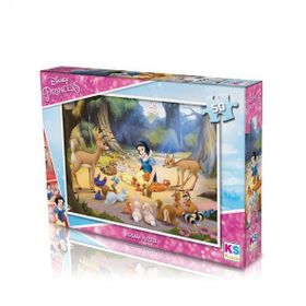 KS Disney Princess 50 Parça Çocuk Puzzle