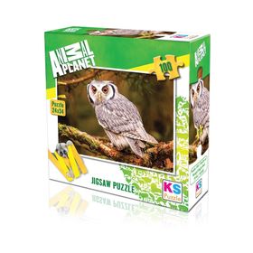 KS Games 100 Parça Animal Planet Bengal Eagle Owl Puzzle