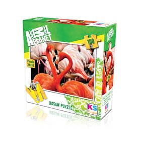KS Games 100 Parça Animal Planet Flamingo Lovers Puzzle