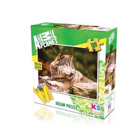 KS Games 100 Parça Animal Planet Lonewolf Puzzle