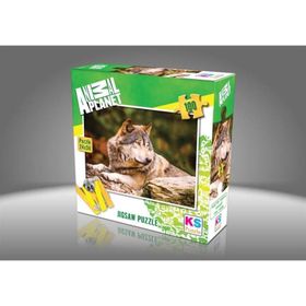KS Games 100 Parça Animal Planet Lonewolf Puzzle
