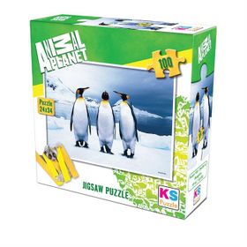 KS Games 100 Parça Animal Planet Penguins Puzzle
