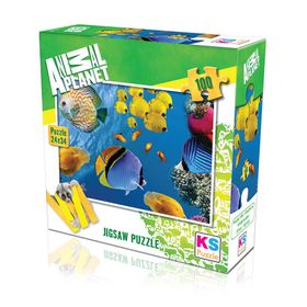 KS Games 100 Parça Animal Planet Underwater Puzzle