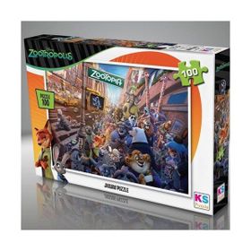 Ks Games 100 Parça Zootropolıs ZT714 Puzzle