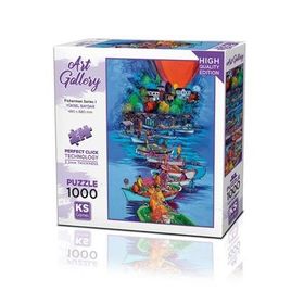 KS Games 1000 Parça Balıkçılar Serisi I Puzzle