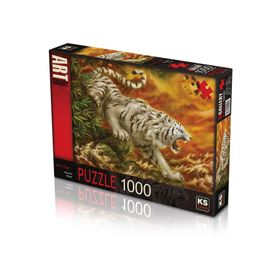 KS Games 1000 Parça White Tiger Puzzle